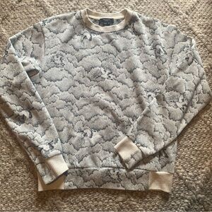 Twenty Montreal Sweater unisex Crewneck Bird Clouds Gray